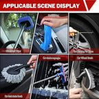 56Pcs Car Wash Cleaning Kit with Foam Gun, Car Wash Brush with Long Handle, Car Detailing Kit, Car Wheel Brush for Car Cleaning Supplies, Adjustable Hose Wash Sprayer-Quick Connector to Any Hose