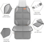 SMART ELF2 Pack Car Seat Protector-600D Fabric Waterproof Carseat Protector with Thicily Padded to Protect Your Car Seats from Child Seats and Pets (Light Grey)