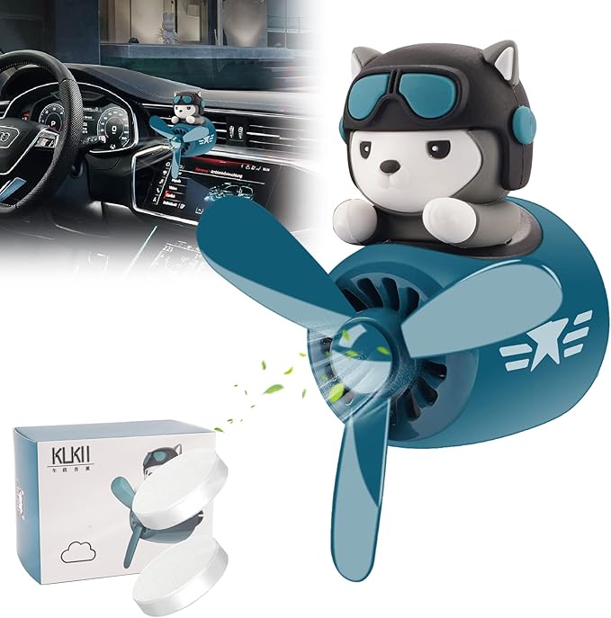 Car Air Fresheners Cartoon Pilot Automotive Air Outlet Propeller Cute Car Diffuser Creative Car Perfume Decoration for Car Vent Clips Car Vent Clip Air Freshener Accessories for Women Men