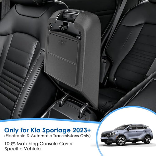 2025-2026 Sportage Center Console Cover&Hidden Storage (2-in-1 Dual Function)(LX/EX/X-Line/SX/SX Prestige/X-Pro/X-Pro Prestige), Durable&Waterproof Silicone Cover 2025 Sportage Accessories