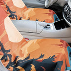 2 Pack Car Seat Towel Covers with Storage Bag 63 x 32 Inch Athletic Running Towel Seat Sweat Washable Non Slip Cover Gift for Car Outdoor Sport Activities (Sunset)
