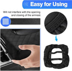 Autorder Center Console Cover for 2014-2018 Chevy Silverado/GMC Sierra Accessories Armrest Cover Anti-Scratch Middle Console Pad Leather Armrest Protector(ONLY for Split Bench Seat Console)
