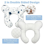 Baby Neck Pillows - Upgraded Toddler Travel Cushion for Toddler Head and Neck, Infant Neck Pillow for Car Plane Stroller Pushchair - Starry Sky
