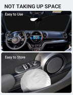 Proadsy 2026 Upgrade Front Windshield Sun Shade Foldable Sunshade Protector Custom Fit 2015-2024 Mini Cooper Cooper S Hardtop 4 Door Accessories