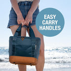 CleverMade Collapsible Insulated Cooler Bag – Leakproof Soft Cooler for Beach, Travel, Car – Bottle Opener