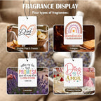 Inspirational Spanish Christian Car Air Freshener 4 Pcs, Encouragement Spanish Bible Verse Religious Hanging Air Freshener for Cars Closet Drawer Books, Christian Car Accessories for Women Kids