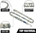 AUROTH Dog Leash Large Dogs, Heavy Duty Dog Leash Bungee, No Pull Leashes for Shock Absorption, Grey Camo Dog Training Leashes for Medium Large Breed Dogs 6FT, 2 Padded Handles