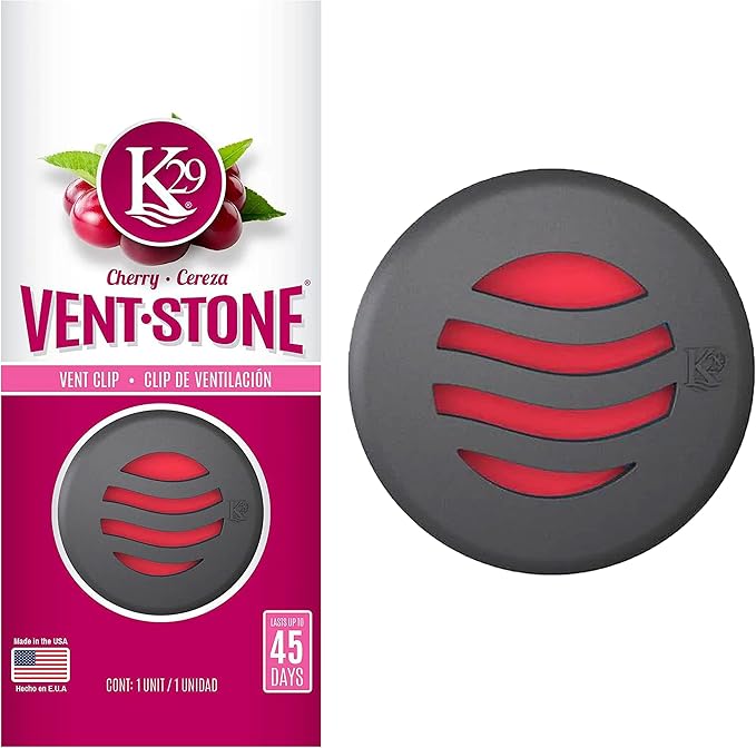 2 Cherry Scent Long Lasting Aroma Vent Stone Clip Air Freshener Odor Eliminator