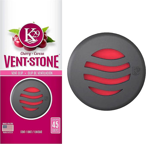2 Cherry Scent Long Lasting Aroma Vent Stone Clip Air Freshener Odor Eliminator
