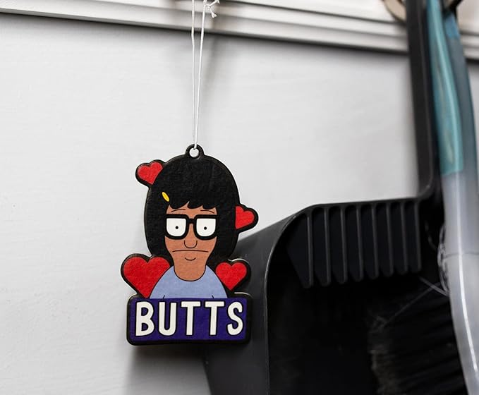 Bob's Burgers Tina Belcher Butts Air Freshener, Vanilla Scent | Odor Eliminator For House, Car, Office | Clean Room Fresheners, Long-Lasting Fragrances | Novelty Gifts And Collectibles