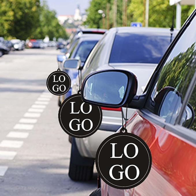 10-1000Pcs Custom Air Fresheners with Picture, Personalized Double Sided Photo/Text/Logo Air Freshener, Customized Gifts for Branding Business Events Promotions