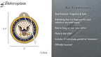 Elektroplate Officially Licensed United States Navy Automotive Air Fresheners for Vehicles | New Car Scent (12-Pack) | Made in the USA
