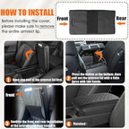 Center Console Cover for Santa Fe 2024 2025 2026 - Soft Armrest Pad Cover Protector Middle Console Cover for Hyundai Santa Fe 2024 2025 2026 Interior Accessories (Gray)