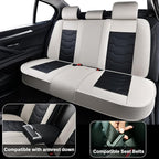 Gray Car Seat Covers for Ford Bronco Sport 2021-2025 Car Seat Cover, Waterproof PU Leather, 5 Piece Full Set, Easy to Clean and Install, Wear Resistance, Protect and Upgrade Seats