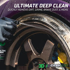 3D Wheel & Tire Cleaner - 1 Gallon Deep Cleaning All-in-One Formula | Removes Brake Dust, Grime, Tire Browning | Safe on All Wheels | DIY Car Detailing