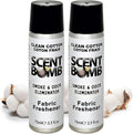 Scent Bomb, Concentrated Air Freshener, Fabric Freshener 2.5 oz Clean Cotton (2 pack)