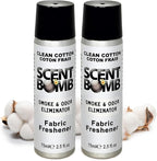 Scent Bomb, Concentrated Air Freshener, Fabric Freshener 2.5 oz Clean Cotton (2 pack)