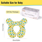 KAKIBLIN Baby Travel Pillow, Upgraded Baby Neck Pillows for Car Seat Toddler Head and Neck Support Pillow,Support Pillows for Car Seat, Stroller, Pushchair,Travel (Pineapple)