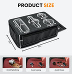 Car Cup Holder, Back Seat Cup Holder for Car, Truck Bed Organizer Boat Couch Bottle Holder Tray Expander Automotive Rear Seat Storage Accessories Pu Leather Fit for Coffee Drink Food