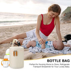 Accmor Breastmilk Cooler Bag, Insulated Baby Bottle Cooler Tote Bags for Nursing Mom Daycare