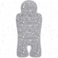 Pinkunn Gel Car Seat Baby Cooling Pad for Summer Breathable Stroller Cooler Pad Multifunctional Carseat Cooling Mat for Baby Child Dining Chair Safety Seat Stroller(Gray,Heart)