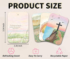 Christian Car Fresheners, 4pcs Jesus Car Accessories Interior, Mirror Decor For Women Man, Air Freshener Hanging For Bathroom Dorm Books Bedroom Drawer, Jesus Christian Accessories Gifts -09