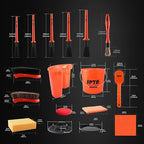 SPTA 29Pcs Car Wash Bucket Set, 15L Scratch Free Detailing Bucket with Car Wash Filter, Wash Mitt Sponge Towels Tire Detailing Brush Set, Exterior Interior Car Detailing Set, Complete Car Care Tools