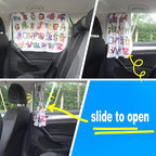 Car Window Shades for Side Windows Baby and Kids,Car Back Window Sun Shade Covers,Strong Magnetic Sunshades Curtains for Truck,27.5" x 19.5" (Animal Alphabet)