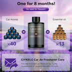 Car Air Freshener Refill for Men & Women 6.09 FL OZ /180ML-9 Month Lavender Scent Essential Oil Perfume, Essential Oil Made of Natural Plant Extracts, Compatible with Car Diffusers for Home/Office