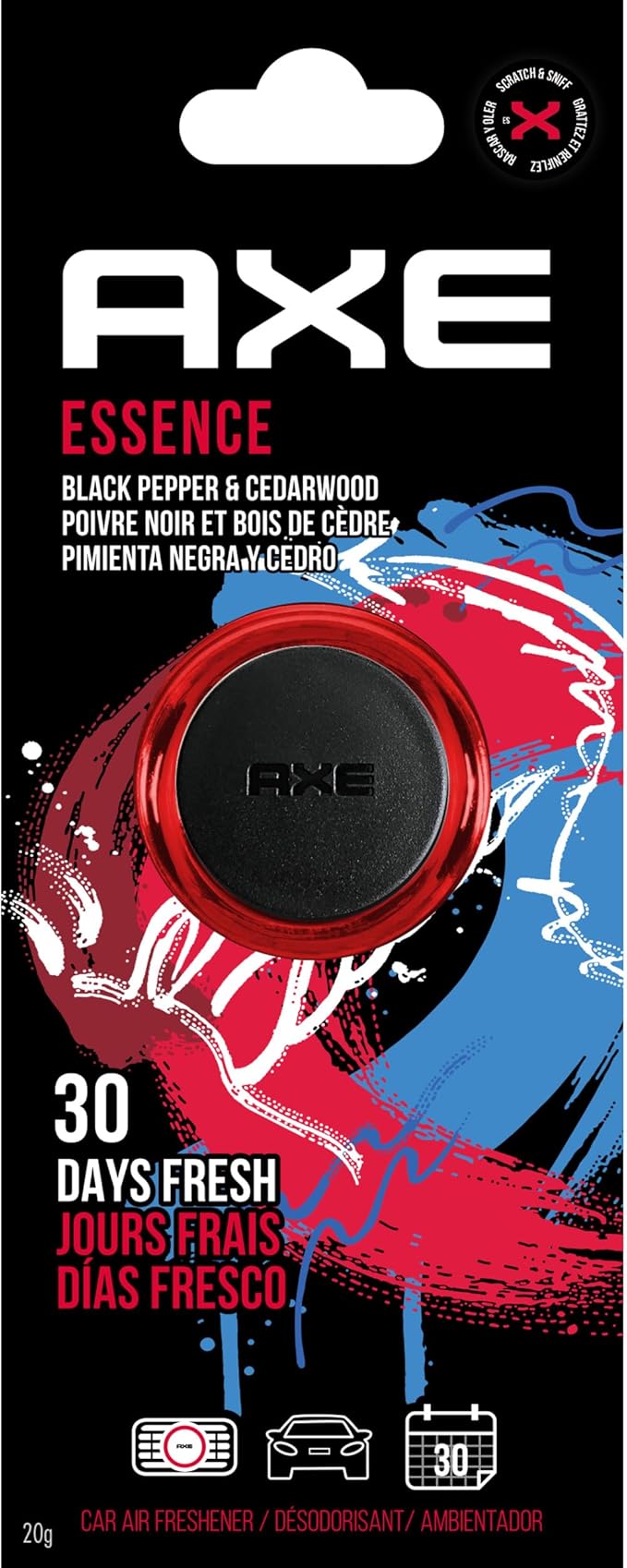 Axe Mini Vent Clip Car Air Freshener (Essence Scent, 1 Pack)