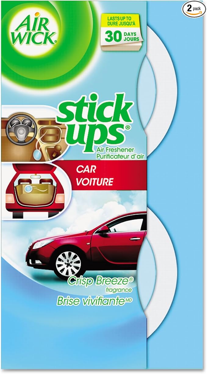 Air Wick Stick Ups Air Freshener, Crisp Breeze, 2 Count