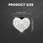 4PCS Bling Heart Air Vent Clips, Car Air Freshener for Women, Air Fresheners Diffuser Clip Charm, Car Air Conditioning Outlet Clip Decorative Accessory for Women Girls (White, Style1)