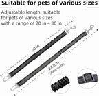 Dog Seat Belt for Car - Adjustable Dog Car Safety Harness, Elastic Cushioning Seatbelt Leash, Reinforced Metal Buckle Anti-Tangle Design, for Small and Medium Pets (Camouflage Blue)