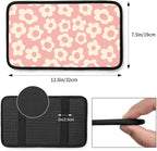Vintage Groovy Flowers Auto Center Console Cover Pad Car Armrest Seat Box Cover Cushion Universal for Most Vehicle SUV Truck Car Accessories Decor