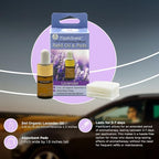 FlashScent USB Aromatherapy Essential Oil Diffuser for Home, Work, Car Refill Kit - Includes 2.5mL Bottle of 100% Pure Lavender Essential Oil and 4 Scent Pads for Our USB Diffuser