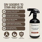 Pet Stain & Odour Remover – Fast-Acting Enzyme Cleaner for Dog & Cat Urine, Feces & Vomit – Pet Safe Odor Eliminator for Carpet, Upholstery, Car, Bedding, Tiles – Puppy Essentials – 500ml