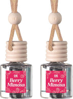 CANDECraftCo Car Air Hanging Fragrance Oil, Car Auto Freshener for Essential Oils, Scents Fragrance Aromatherapy Automobile Diffuser, Long Lasting (Berry Mimosa)