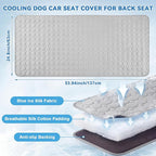 54"x24.8" Dog Cooling Mat for Car Back Seat, Ice Silk Pet Bed Mat, Non Slip Summer Cooling Pad for Dogs and Cats, Fits Backseat Extenders Protector, Trucks, Suvs, Indoor & Outdoor (Gray)