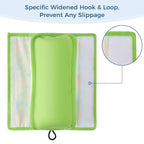 COOLBEBE Seat Belt Pillow for Kids, Extra Soft Toddler Travel Pillow for Car Seat, Universal Carseat Strap Cushion Pads for Childs Baby People Adults, Green Dinosaurs