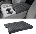 JDMCAR Armrest Cover Compatible with 2015-2024 2025 Ford F150 Accessories, 2017-2025 F250 F350 F450 with 40/20/40 Jump Seat, Customized Anti-Scratch Leather Armrest Lid Protector Pad (Jump Seat Only)