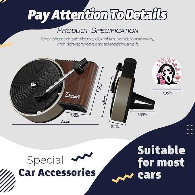 Sonloka Personalized Car Air Freshener, Car Vent Decoration, Unlimited Creativity, Double Sided Printing Customized Car Diffuser with Picture. (L, 6 Pcs)