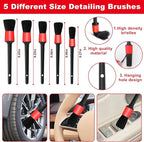 Viewsun Windshield Cleaner Tool, 17Pcs Red Car Interior Cleaning Kit, Car Detailing Kit Interior Cleaner, Car Detailing Brushes, Car Cleaning Gel, Inside Cleaning Supplies Accessories for Women Girls
