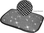 BetterJonny Auto Bling Car Armrest Cover, Crystal Rhinestone Auto Center Console Cover Pad Non-Slip Car Arm Rest Cushion Pad Universal Bling Car Accessories for Most Car (13.2 X 9.3 Inch)