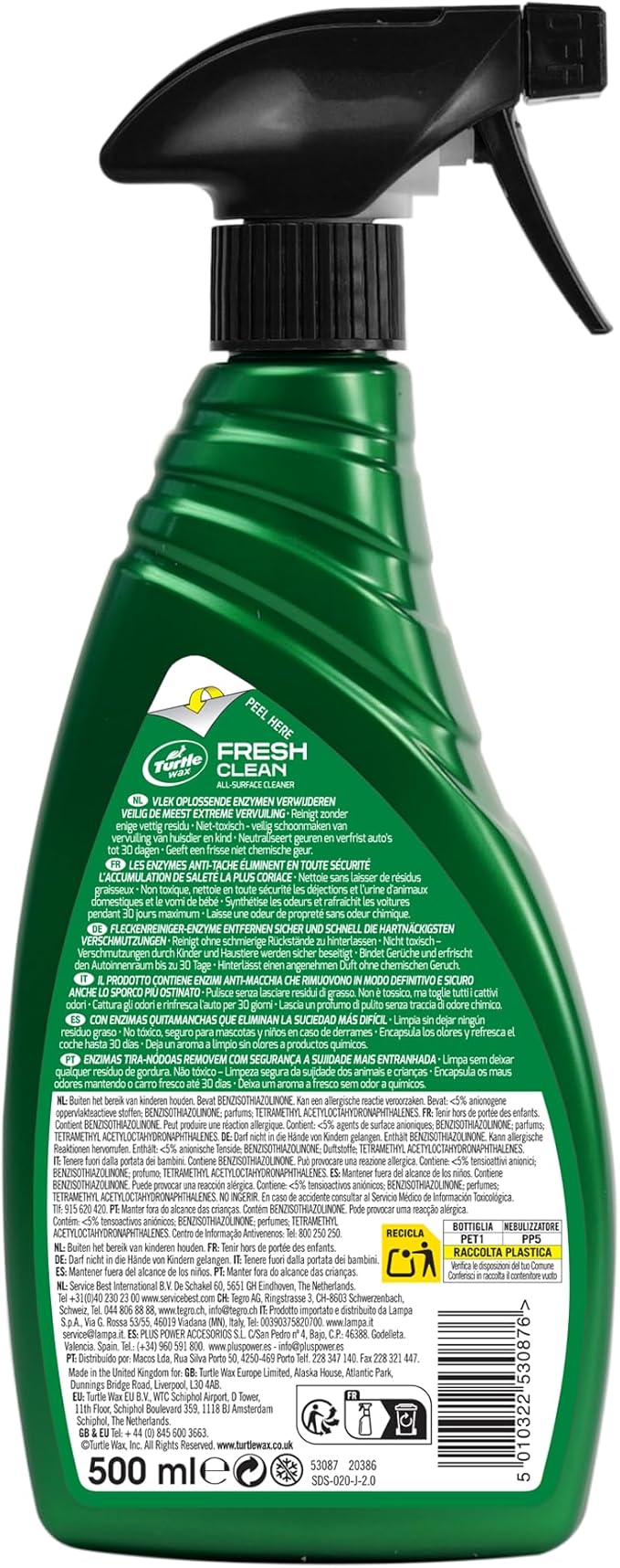 Turtle Wax 53087 Fresh Clean All-Surface Interior Cleaner 500ml