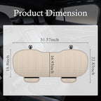 Car Back Seat Cover,Non-Slip & Breathable Bench Seat Cover with Side Pockets for Car Storage & Protecting Interiors,Universal All-Season Seats Back Protector for Most Cars (Rear Seat Cover/Biege)