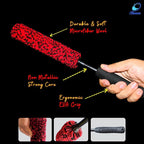 Premium Microfiber Wheel Cleaner Brush | Soft Non-Metallic Rim Cleaner Brush with Ergonomic Handle | Durable Wheel Brush for Cleaning Rims & Wheels | Small Size