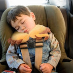 H HOMEWINS Travel Pillow for Kids,Cute Animal Neck Pillow for Boys Girls,Soft Neck Head Chin Support Pillow,Travel Accessories for Airplane, Car, Train,Recline(Lion)