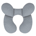 KAKIBLIN Baby Travel Pillow, Upgraded Baby Neck Pillows for Car Seat, Babies Support Pillow, Infant Neck Pillow for Head and Neck, Newborn Head Support for Car Seat,Stroller, Pushchair (Light Grey)