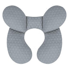 KAKIBLIN Baby Travel Pillow, Upgraded Baby Neck Pillows for Car Seat, Babies Support Pillow, Infant Neck Pillow for Head and Neck, Newborn Head Support for Car Seat,Stroller, Pushchair (Light Grey)
