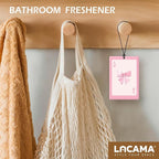 Lacama Pink Coquette Bow Car Air Freshener 3Pcs, Preppy Pink Bows Ace Card Cars Scents Air Freshener for Women Girls Gifts, Cute Girly Car Accessories Interior Mirror Decor Hanging